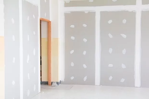 Ständerwand aus Gipskartonplatten