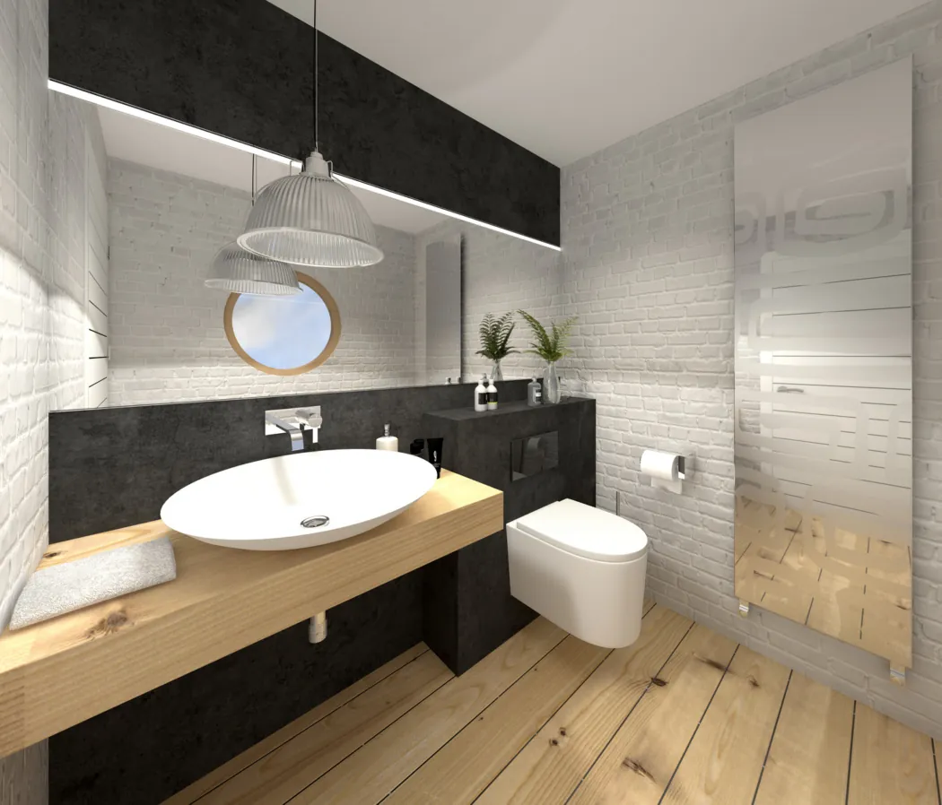 Wand-WC mit Vorwandinstallation