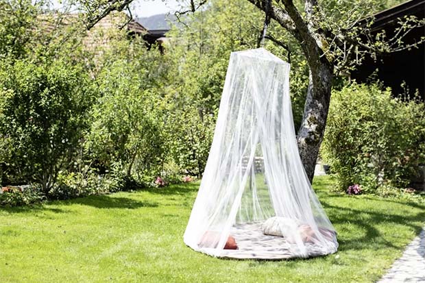 Gartenparty Deko Ideen Sonnenschutz Insektenschutz