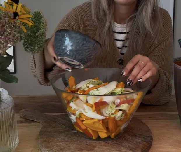 Kürbis Kimchi selber machen.