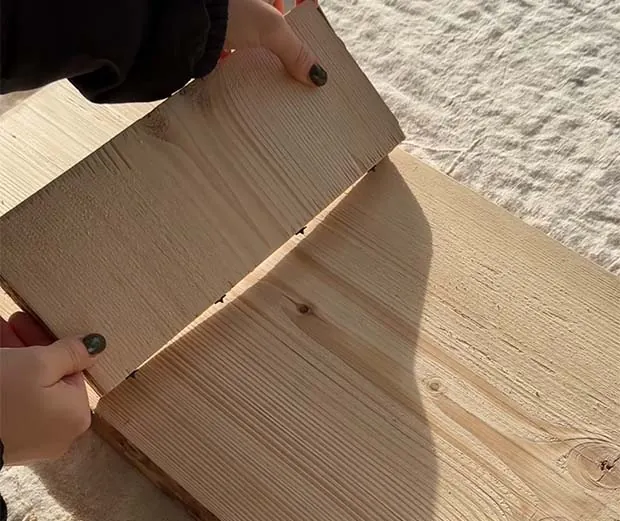 DIY Anleitung Raclette Board. Anleitungsschritt 3.