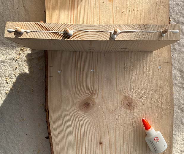 DIY Anleitung Raclette Board. Anleitungsschritt 4.