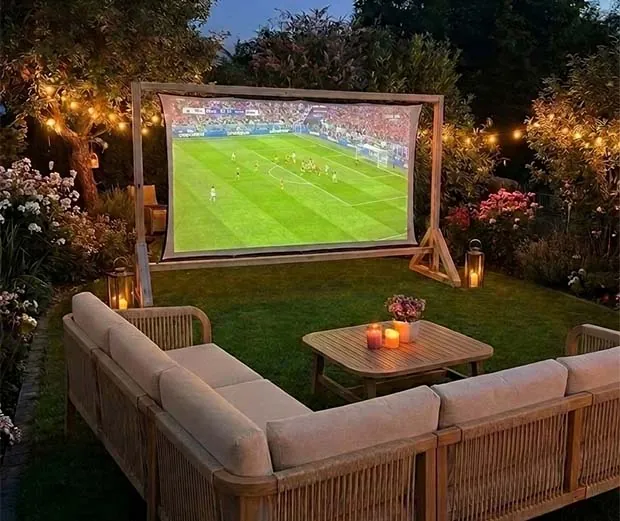 DIY-Anleitung Gartenkino