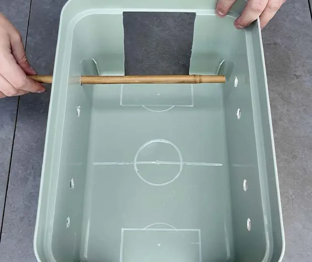 DIY Anleitung Tischkicker selber bauen. Anleitungsschritt 3.