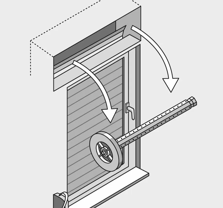 Heimwerkeranleitung Rollladenmotor anbringen: Arbeitsschritt 1.