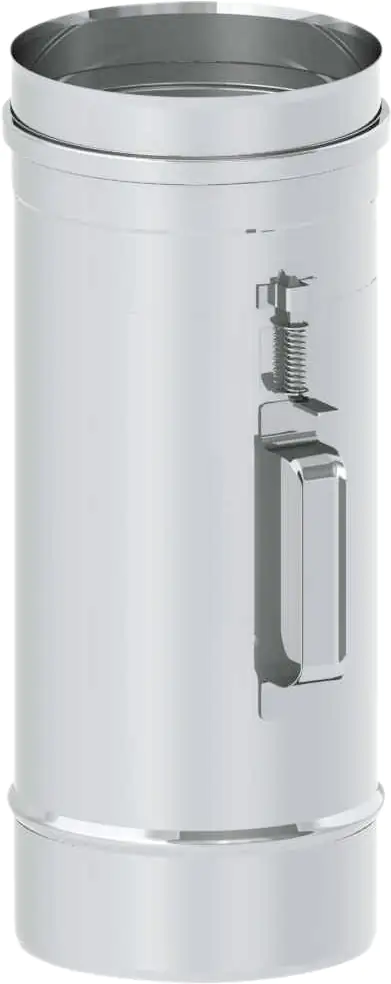 Zitec Edelstahl-Reinigungsrohr einwandig, Ø 150 mm, mit Deckel