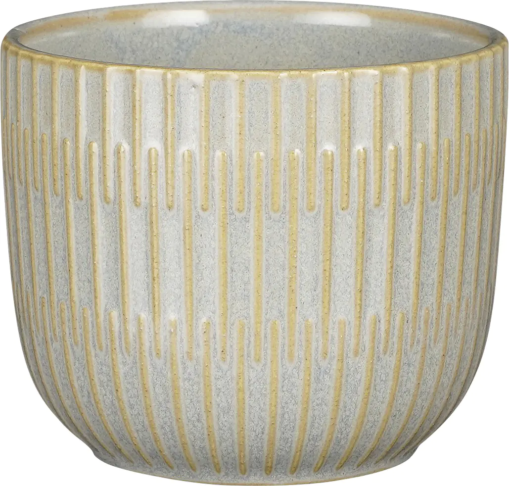 Mica Übertopf Sara  Ø 11 x 9 cm grau glaze