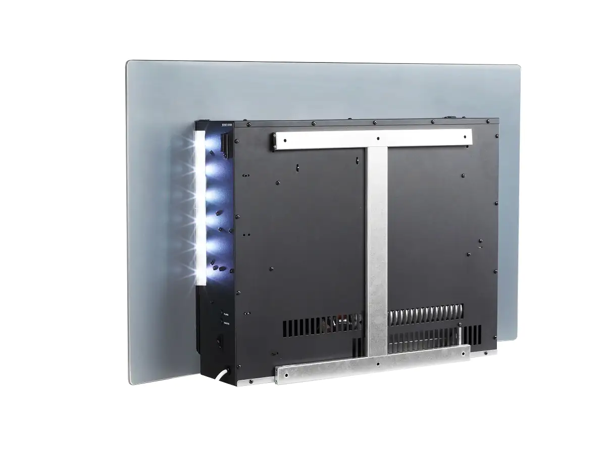 Balderia Elektrokamin Enjo - Elektrischer Wandkamin weiß 2000 W