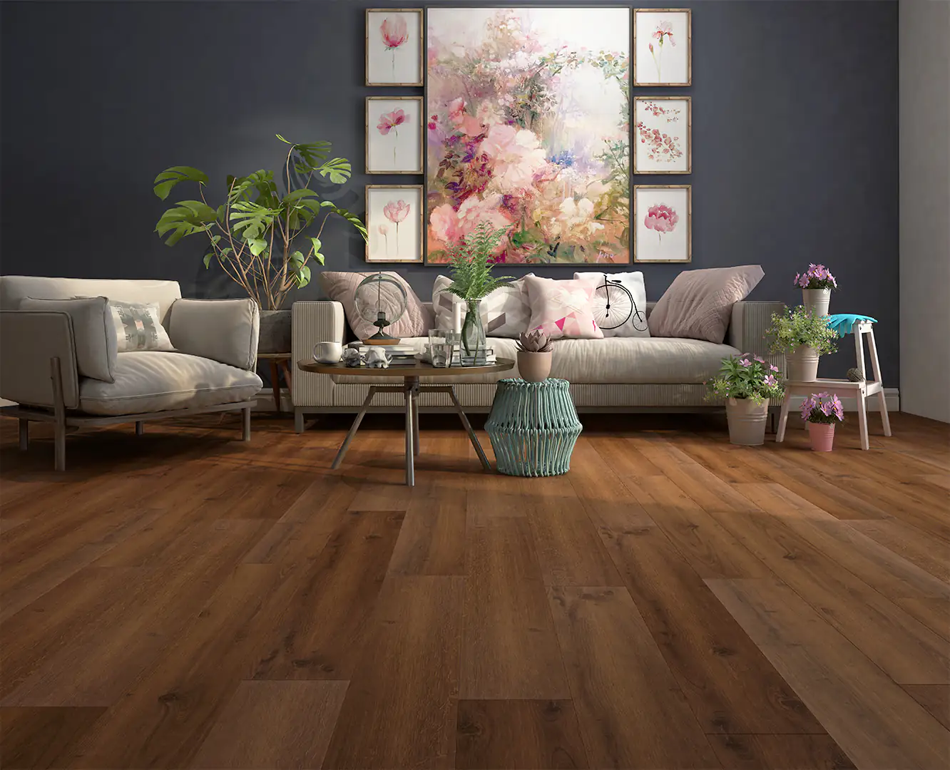 Classen Laminat Edition 7 Eiche dunkel braun