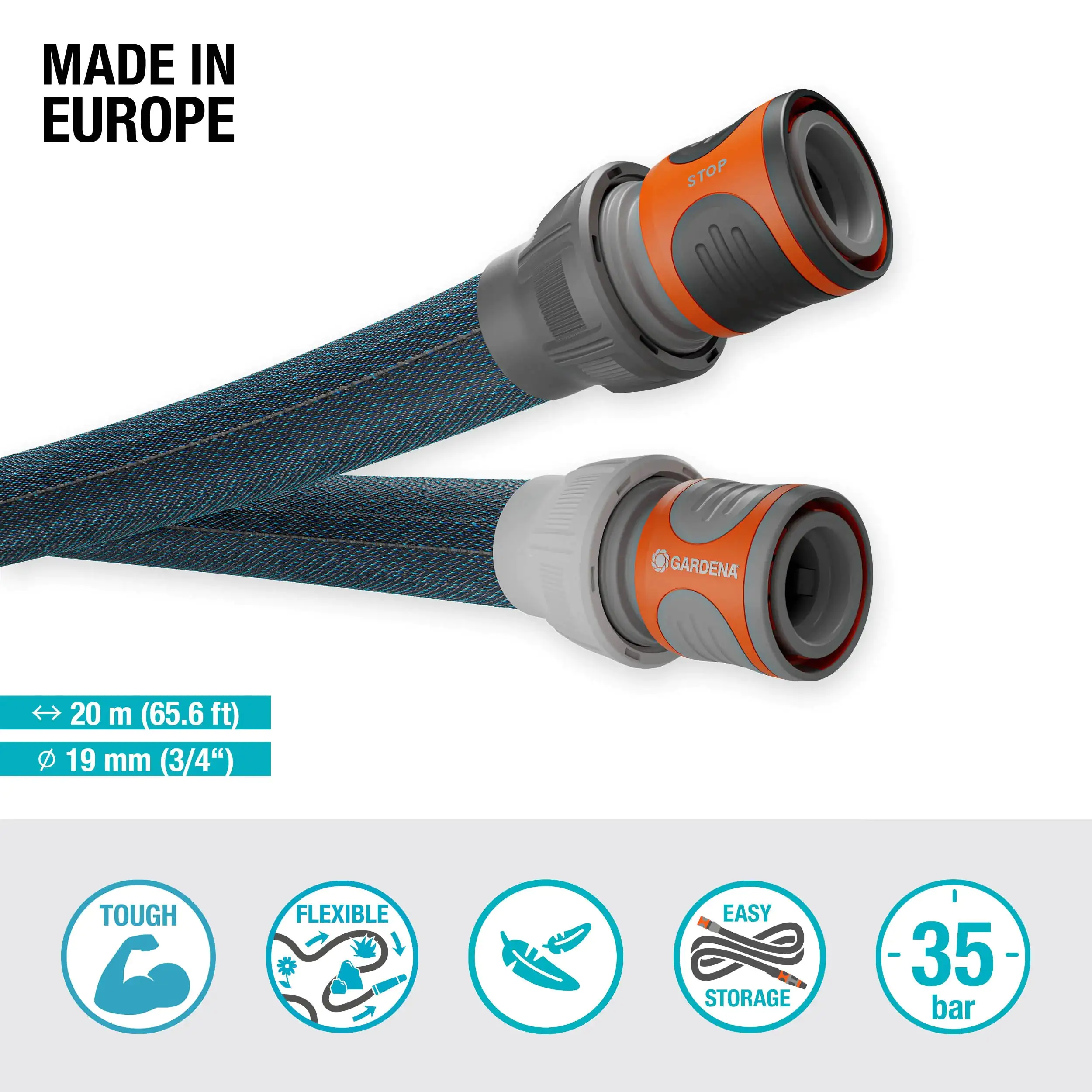 Gardena Textilschlauch Liano Xtreme, 19 mm (3/4") 20 m