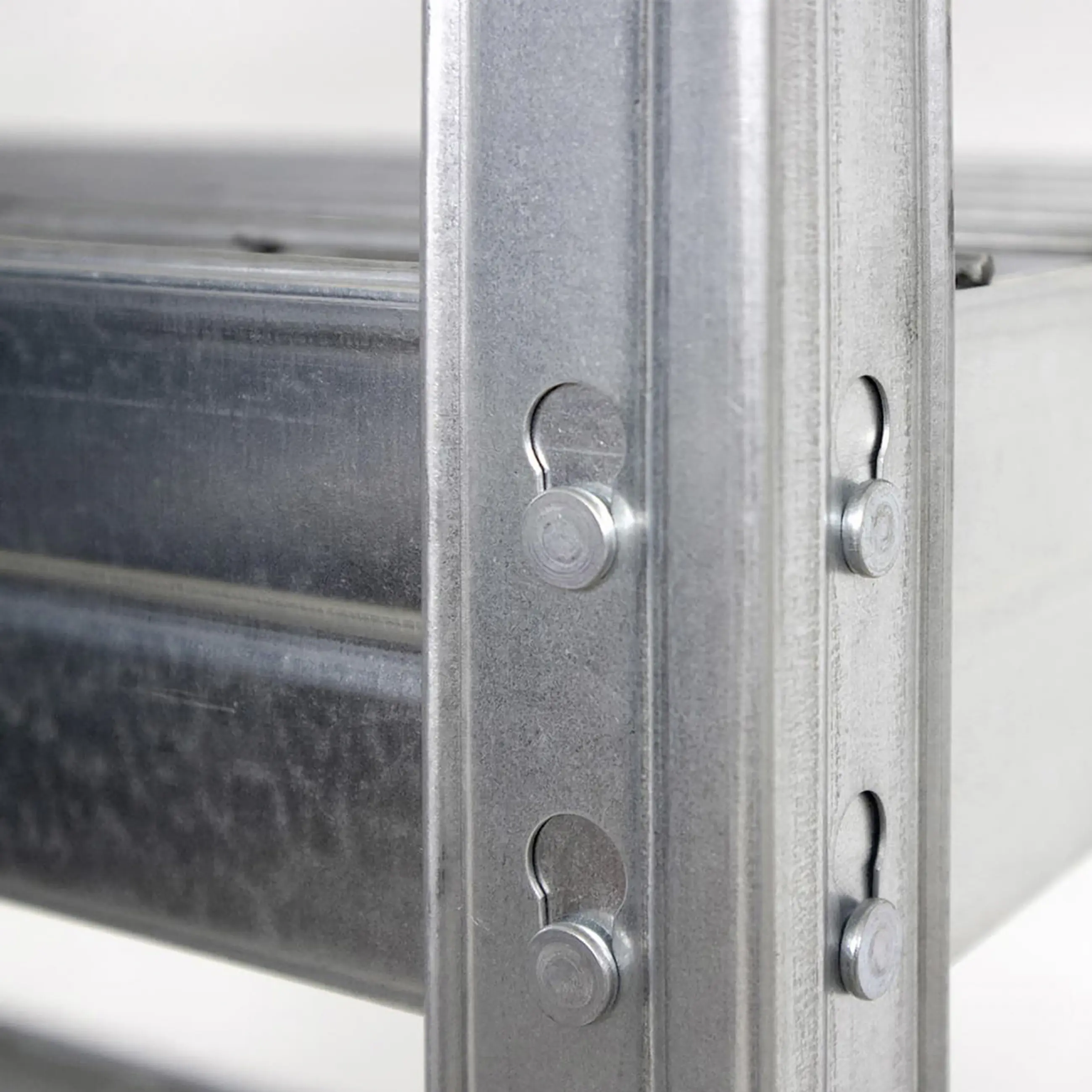 Ar Shelving Schwerlastregal Rivet Wire verzinkt 180 x 150 cm 4 Stahlgitterböden 1000 kg