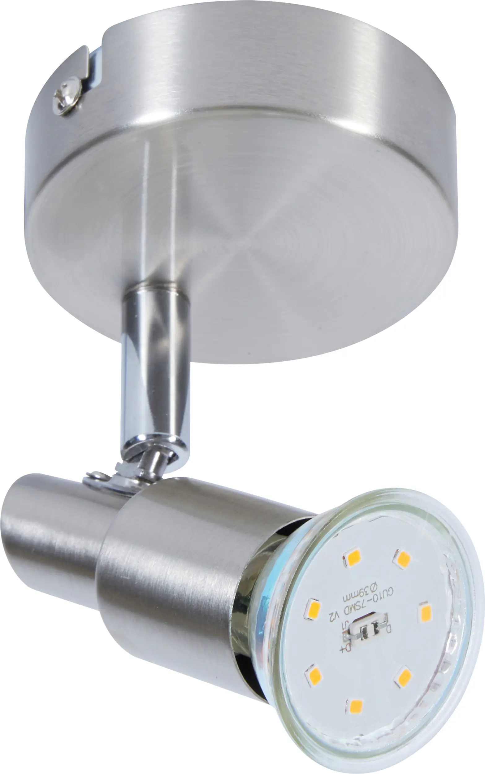 LED-Lampe 1er Spot Lina nickel-chrom Ø 8 x 11 cm warmweiß