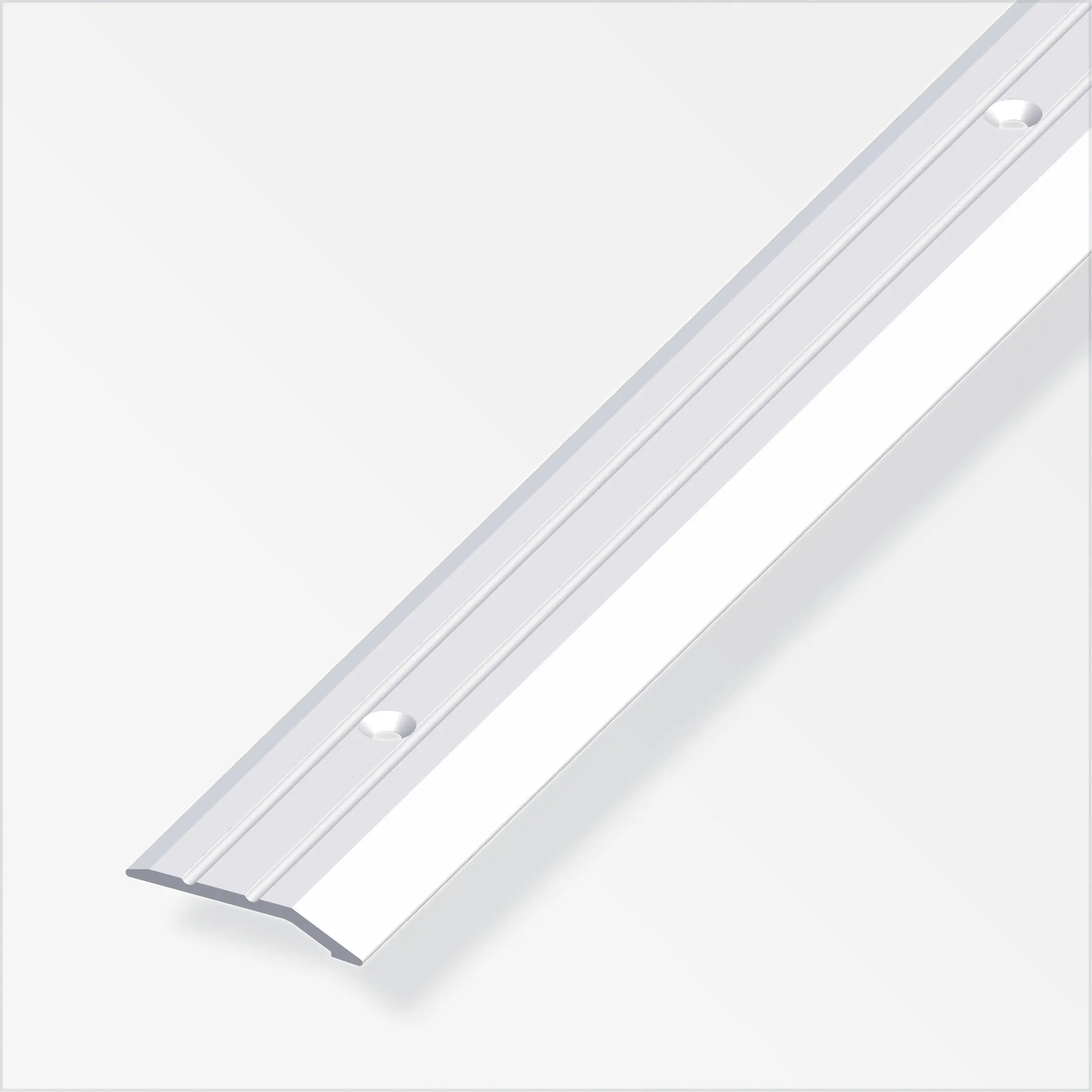 alfer Abschlussprofil 1 m, 30 x 5 mm Aluminium eloxiert silber