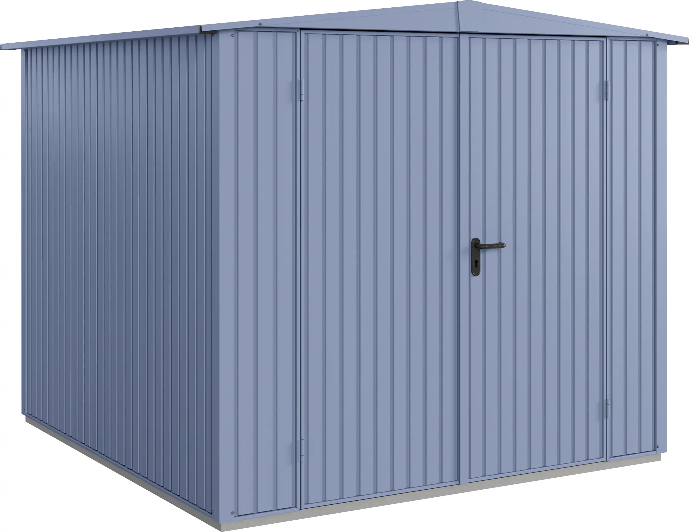 EcoStar Gerätehaus Trend-S Typ 2 258,8 x 247,7 x 216 cm taubenblau