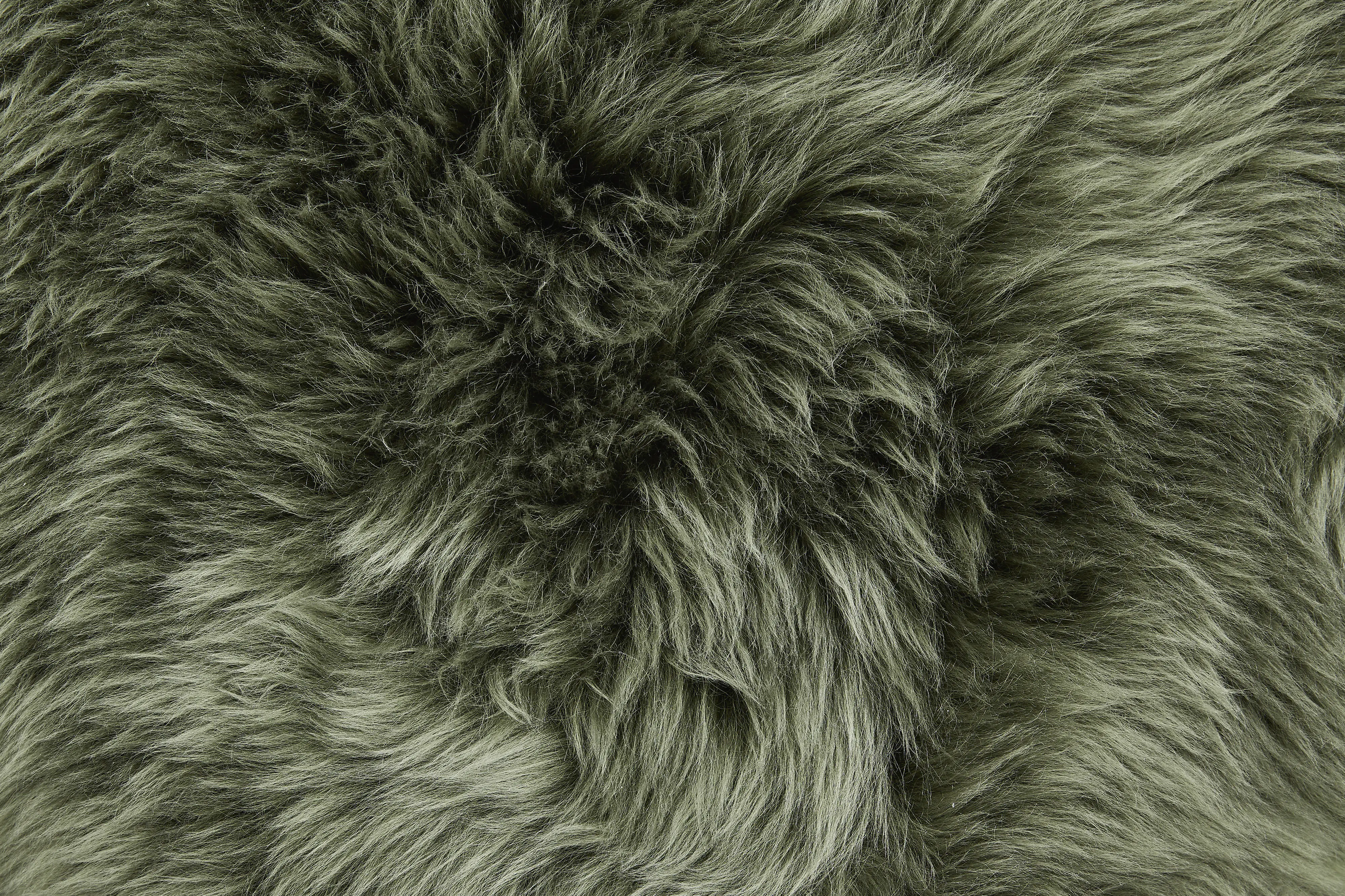 Teppich Schaffell 85 x 60 cm grün