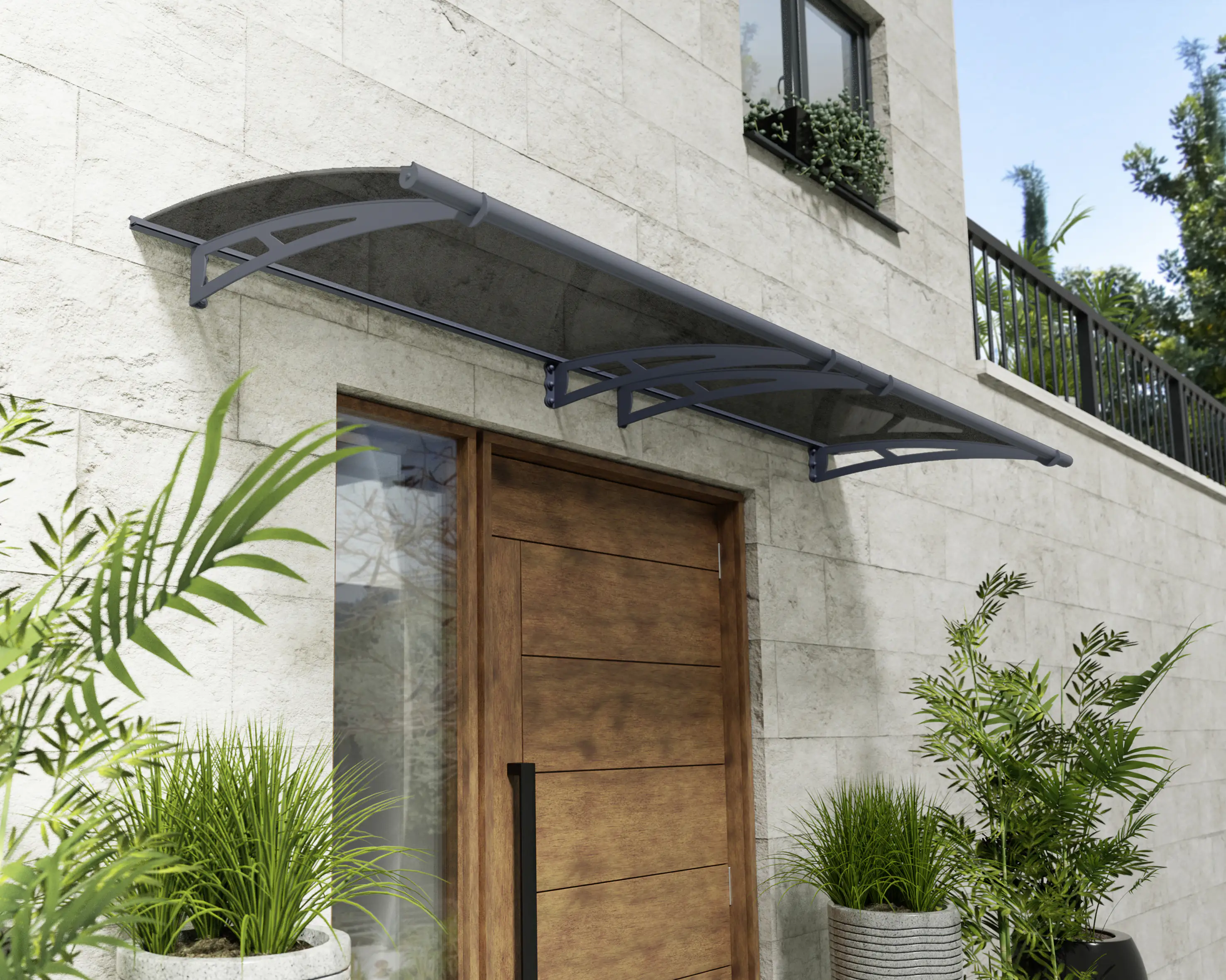 Canopia Vordach Aquila  302 x 91,5 cm anthrazit