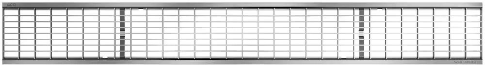 ACO Maschenrost Galaline 1 m silber