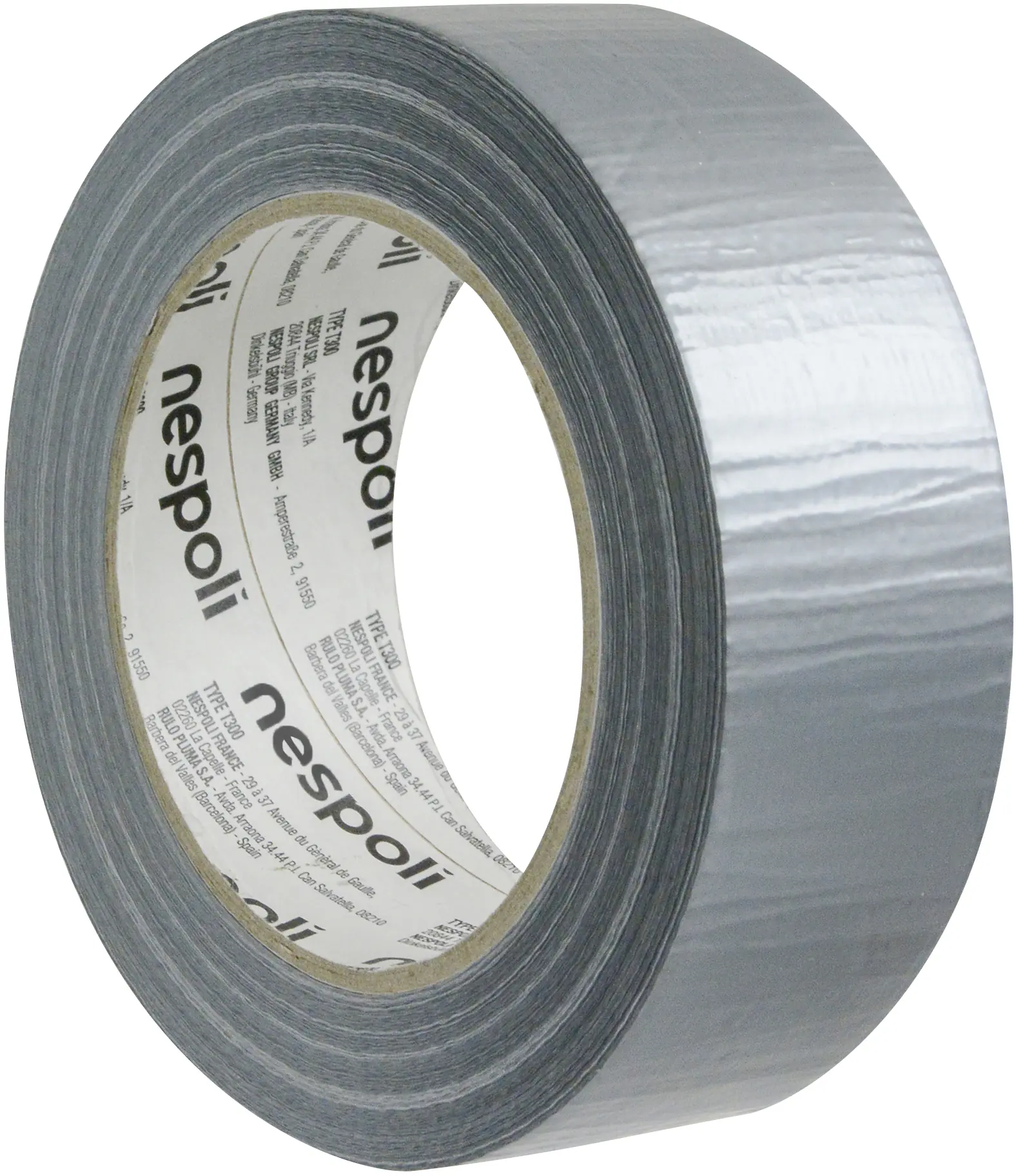 Nespoli Profi Gewebeband silber 38 mm x 50 m 