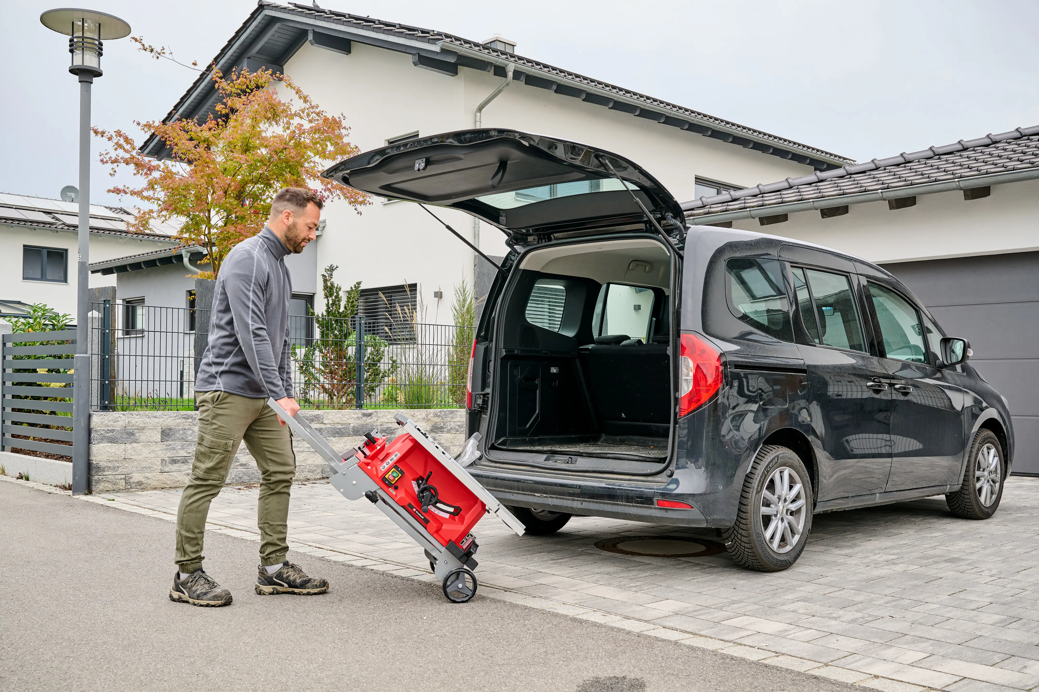 Einhell Expert Tischkreissäge TE-CC 250 UF klappbar Trolleyfunktion