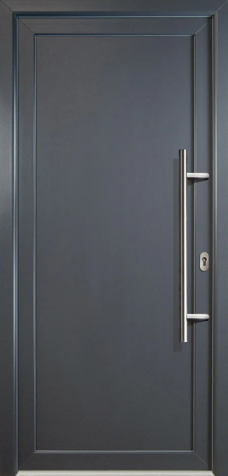 Meeth Haustür Signum PVC Exclusiv PVC Modell 01 88 x 200 cm, DIN rechts, Titan