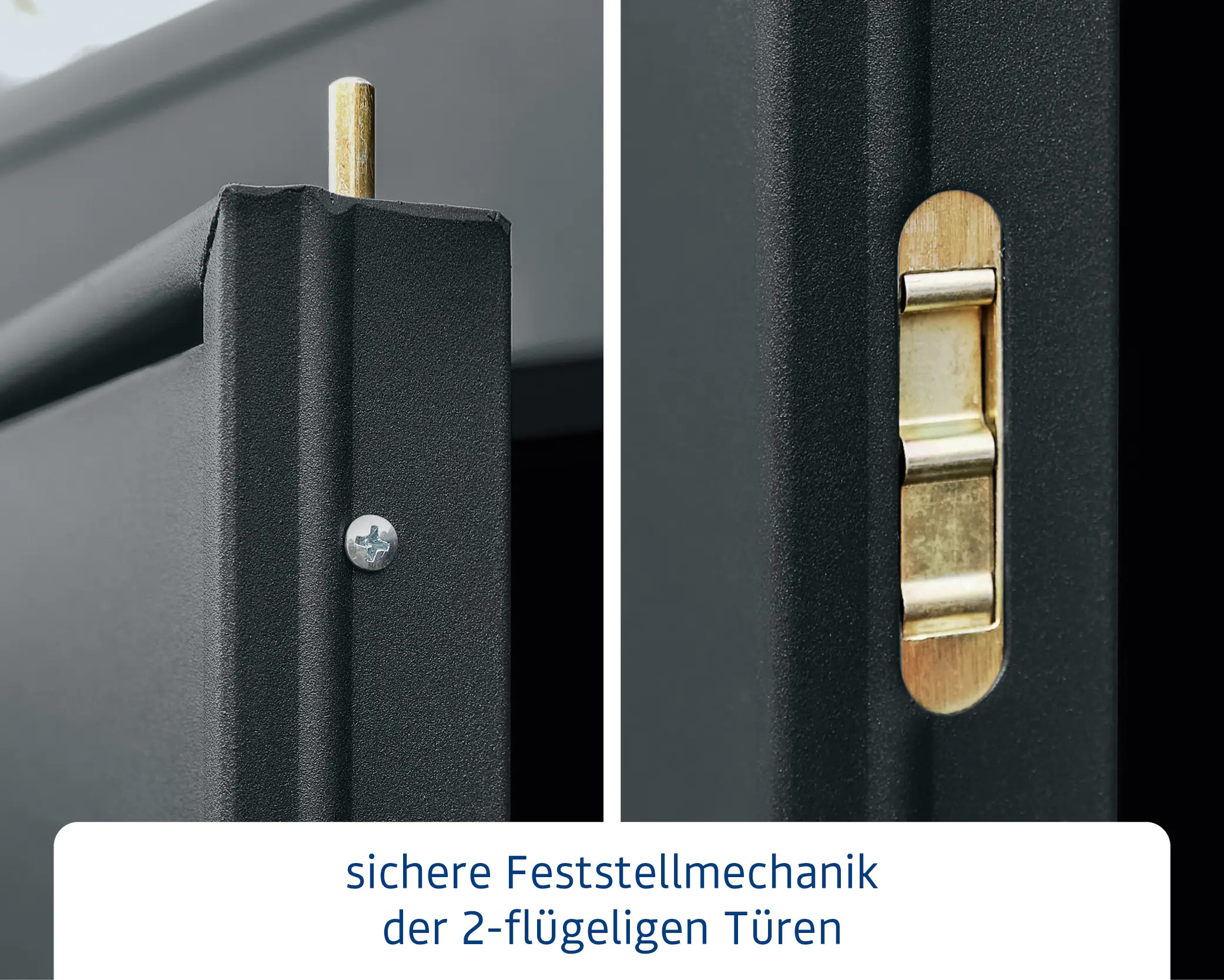 EcoStar Gerätehaus Elegant-S Typ 1 anthrazitgrau 1 flg 258,8 x 121,3 cm
