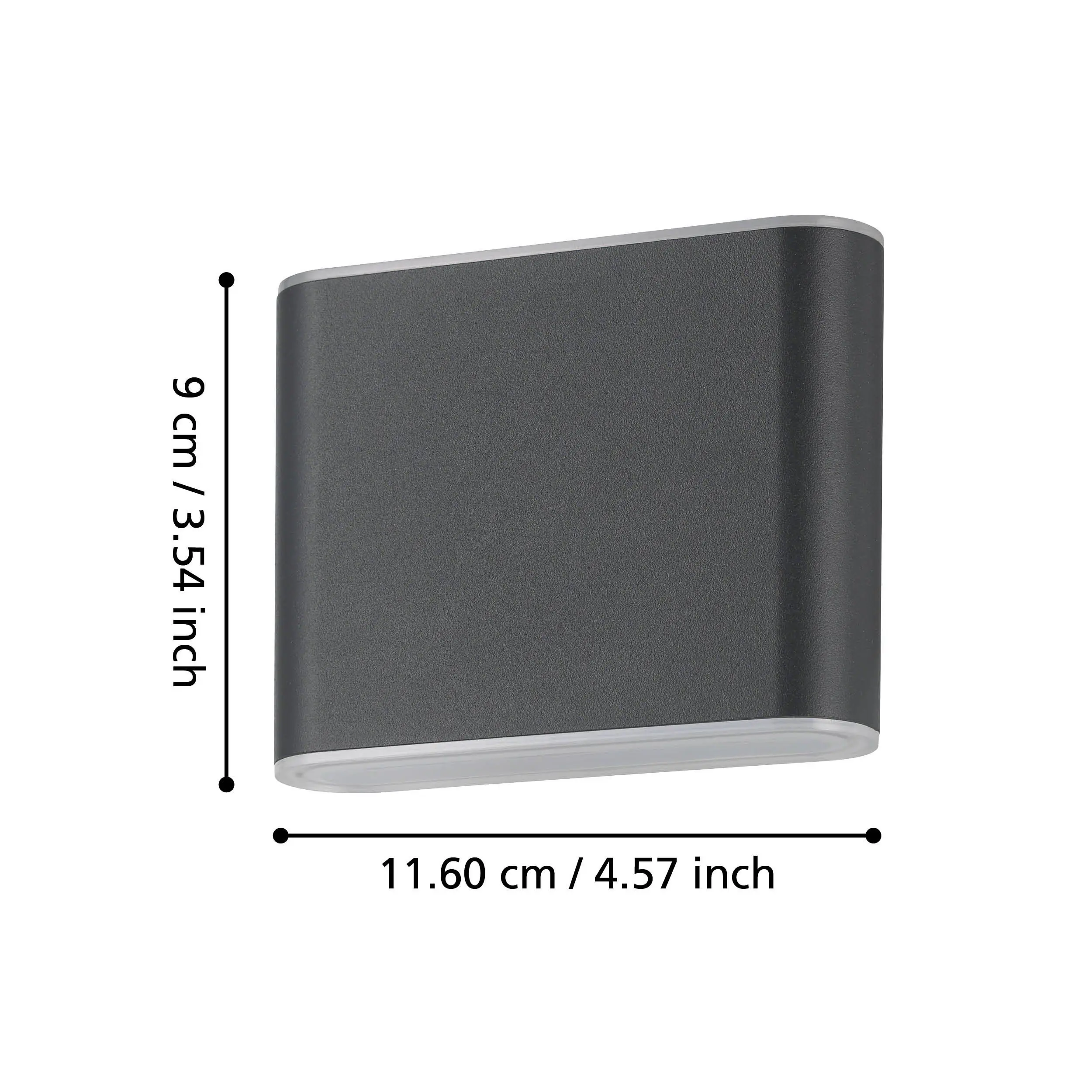 Eglo LED Außen-Wandleuchte Grutti anthrazit 12 x 9 cm warmweiß-kaltweiß