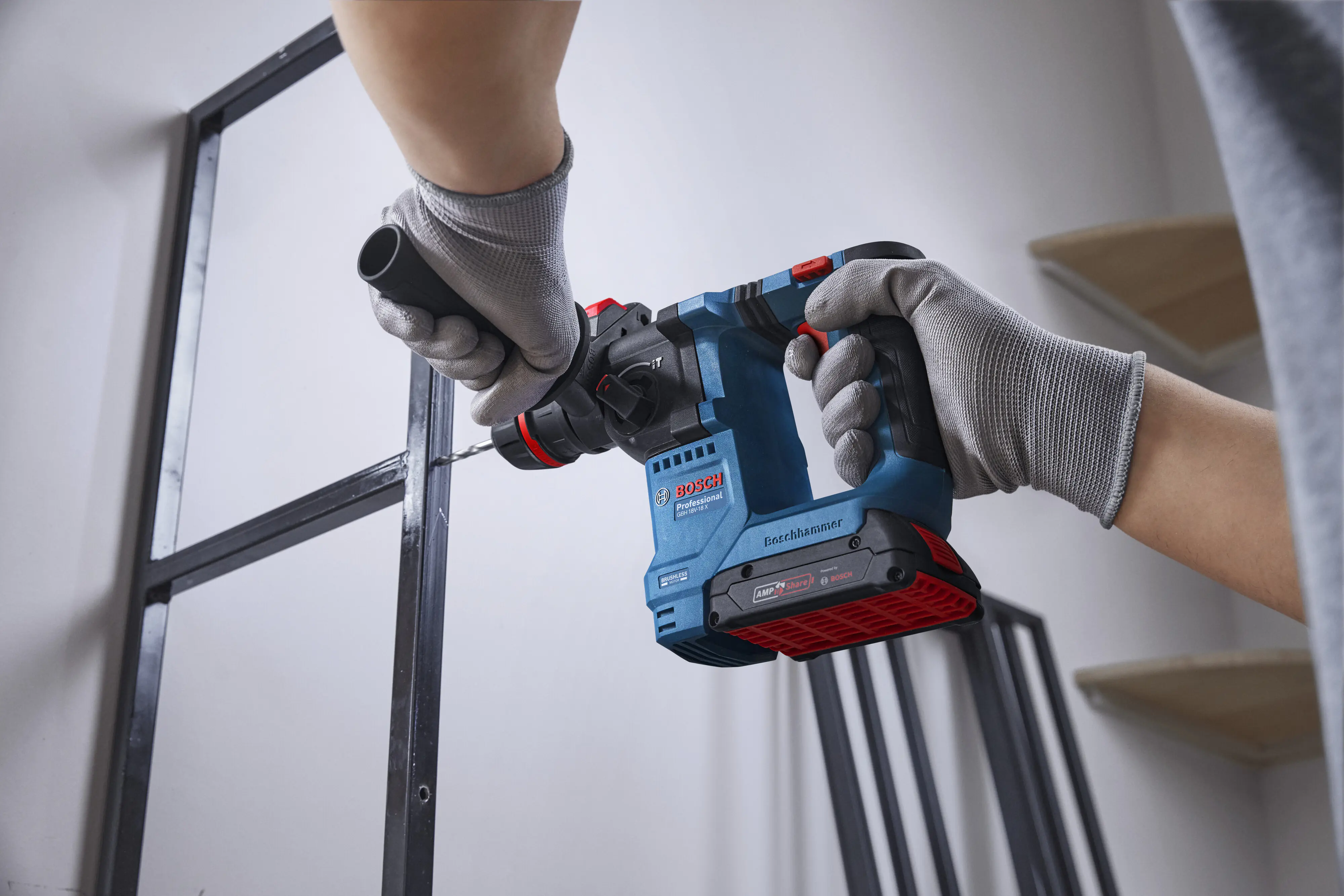 Bosch Professional Akku-Bohrhammer GBH 18V-18 X 18 Volt Solo