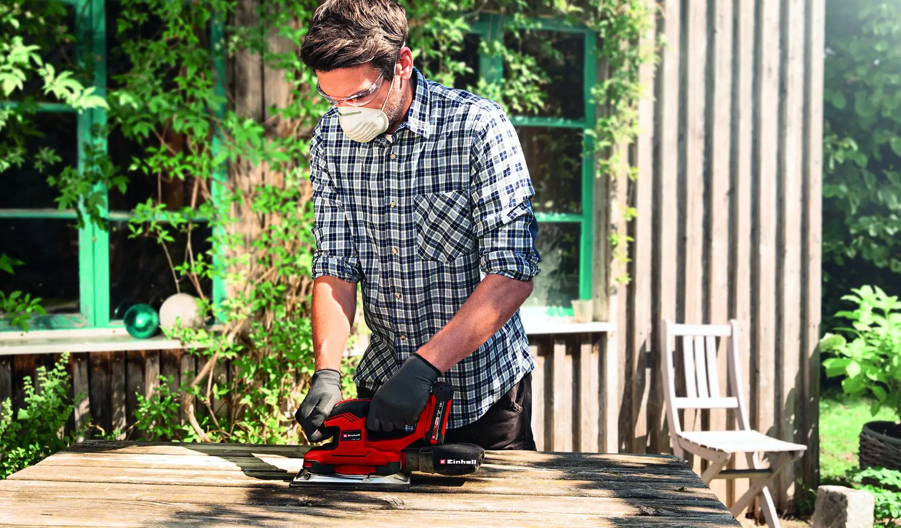 Einhell Akku-Schwingschleifer TE-OS 18/230 Li Solo 18 V