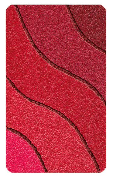 Kleine Wolke WC-Vorleger Wave 55 x 55 cm, rubin