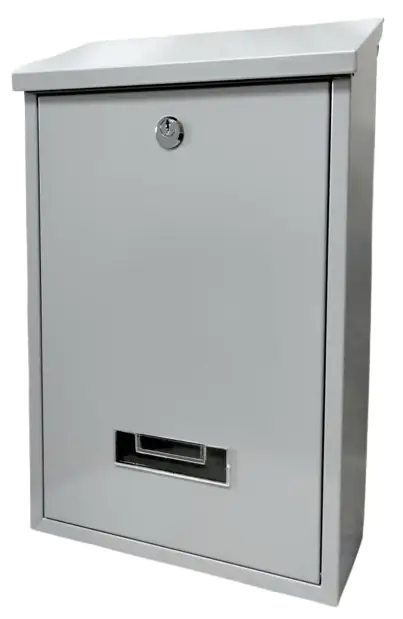 Primaster Briefkasten silber 25 x 10 x 40 cm