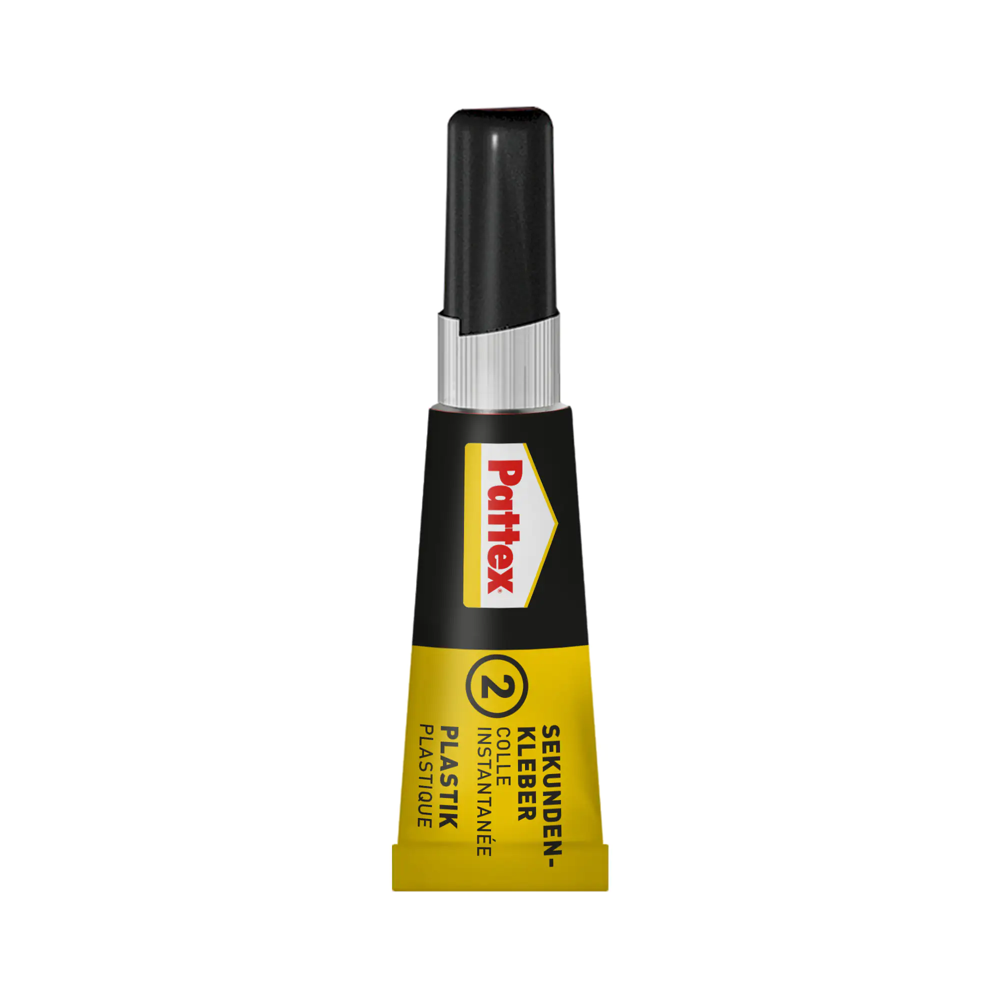Pattex Sekundenkleber Plastix Flüssig 2 g + 4 ml Aktivator Stift, klar & farblos