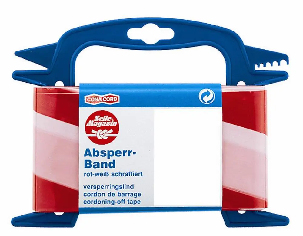 Conacord Absperrband 25 m x 81 mm rot/weiß