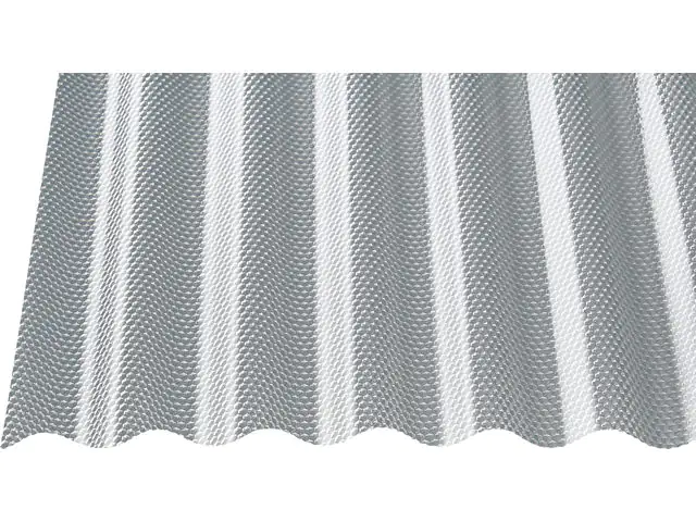 Gutta Polycarbonat-Wellplatte Wabe Sinus 76/18 350 x 104,5 cm 2,6 mm klar