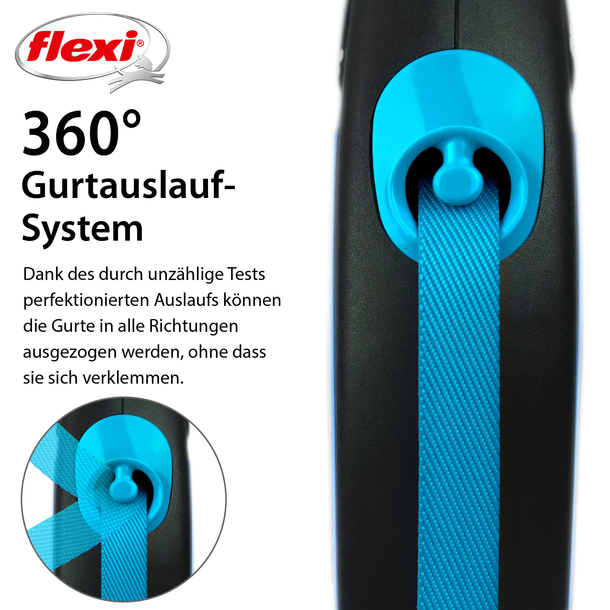 Flexi Hundeleine New Neon Gurt M neonblau