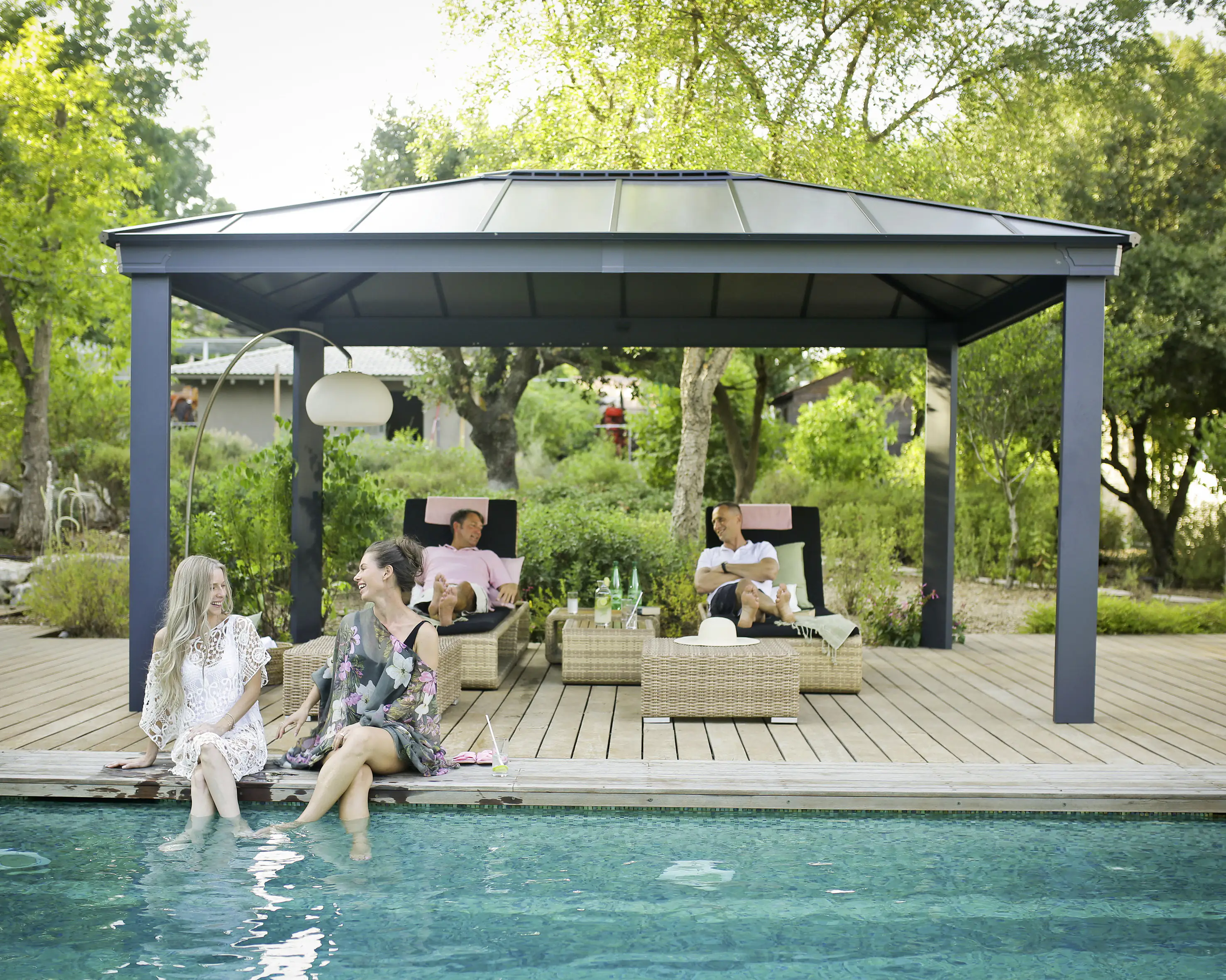 Canopia Pavillon Dallas 488 x 364 cm grau