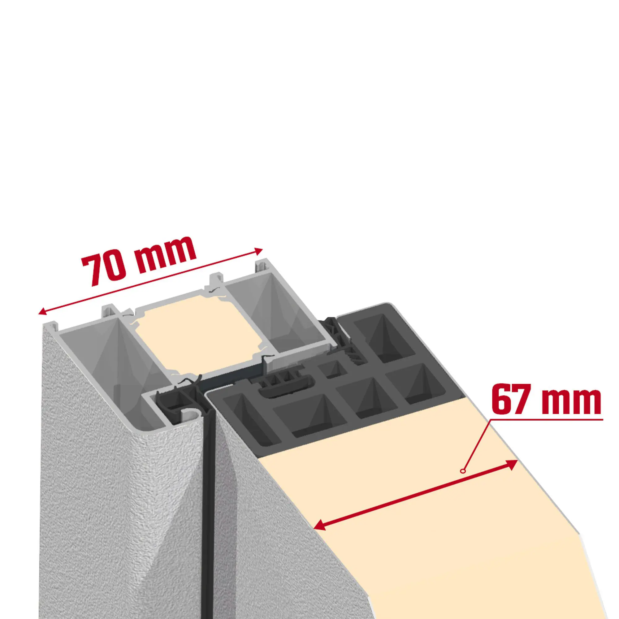 Splendoor Haustür Passivedoor Premium B02 RC2 Weiß DIN Rechts 110 x 210 cm