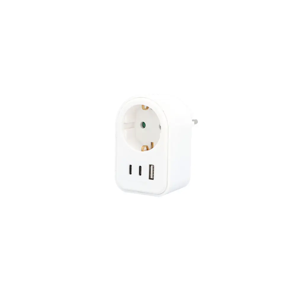 Unitec Zwischenstecker mit USB Typ A+C