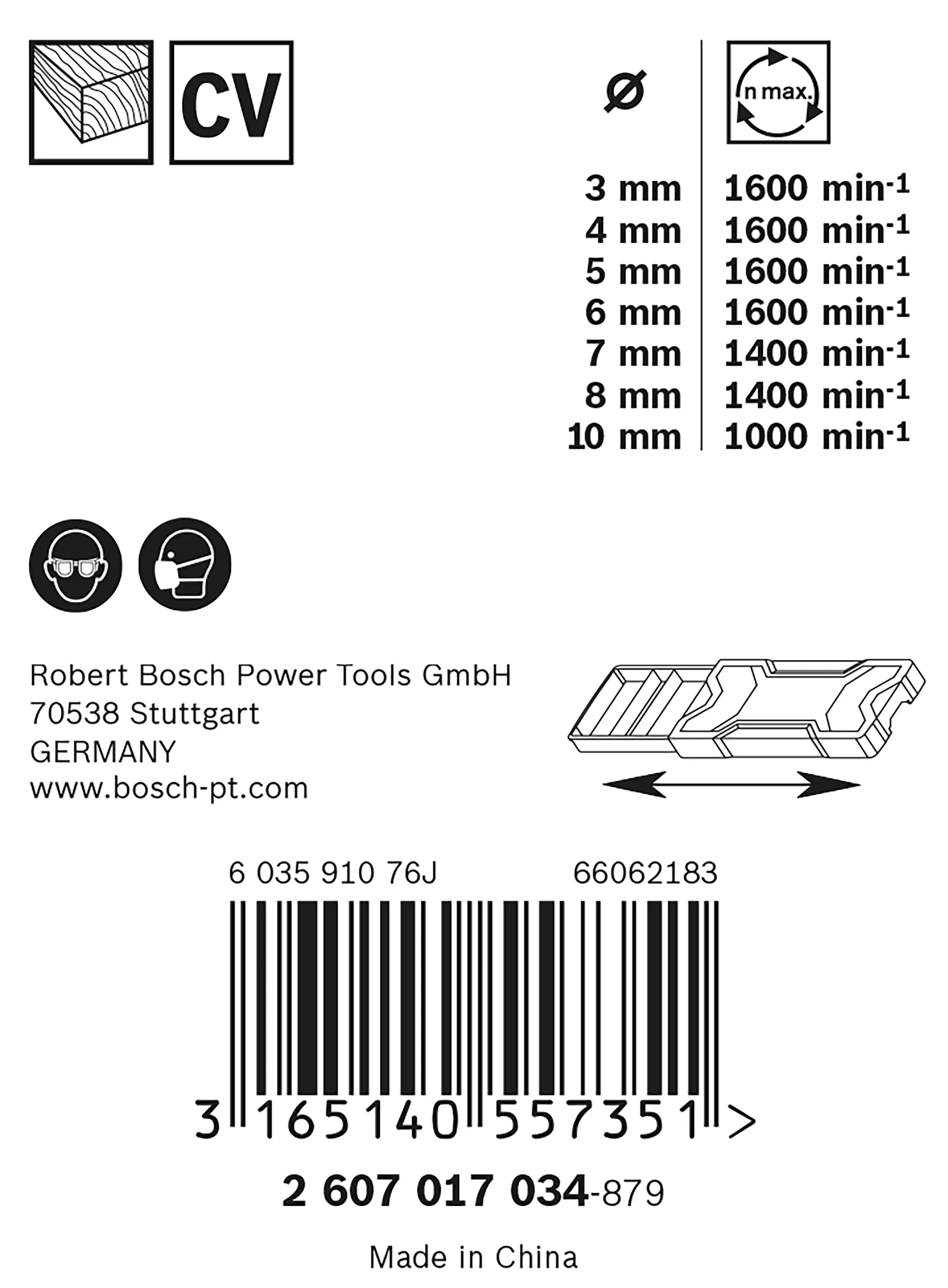 Bosch Mini-X-Line-Holzbohrer-Set 7-teilig