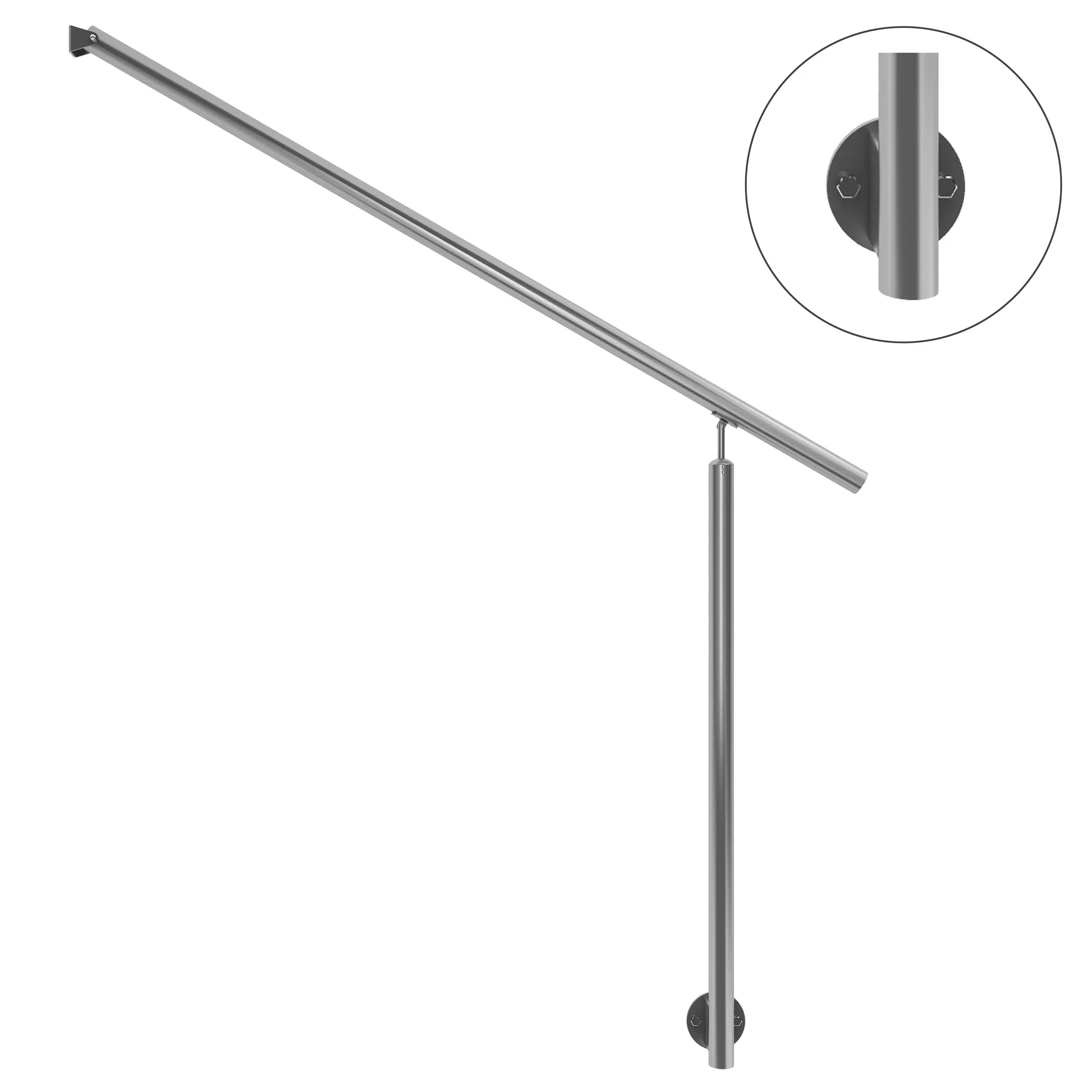 DOLLE Eingangsgeländer PS 511 Edelstahl 150 cm 1 Pfosten