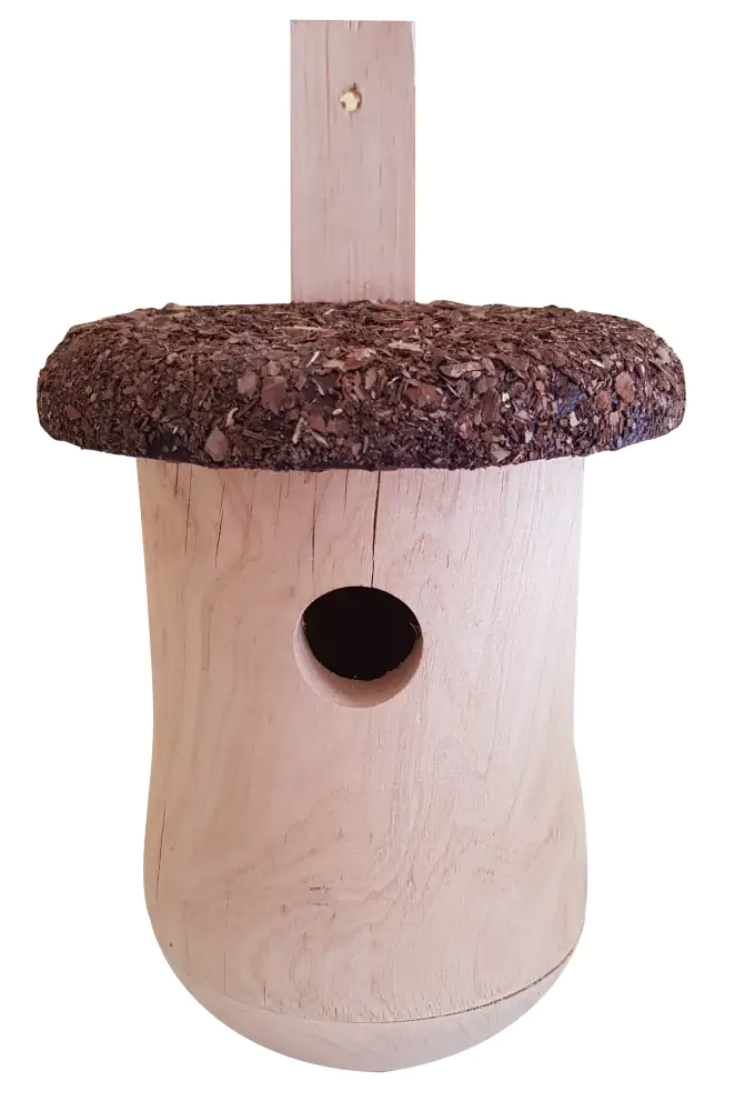 Nistkasten für Kohlmeise Kiefernholz 30 x 22 cm natur