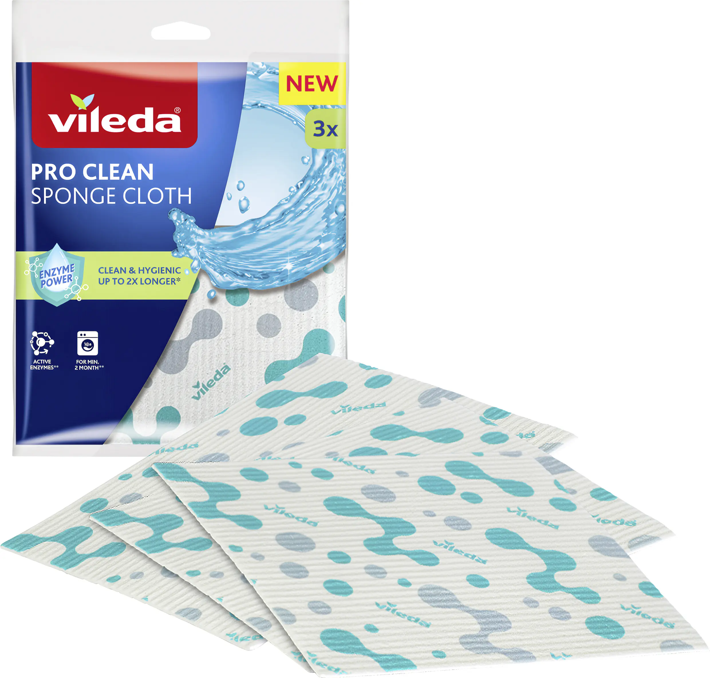 Vileda Schwammtuch Pro Clean 3er Pack