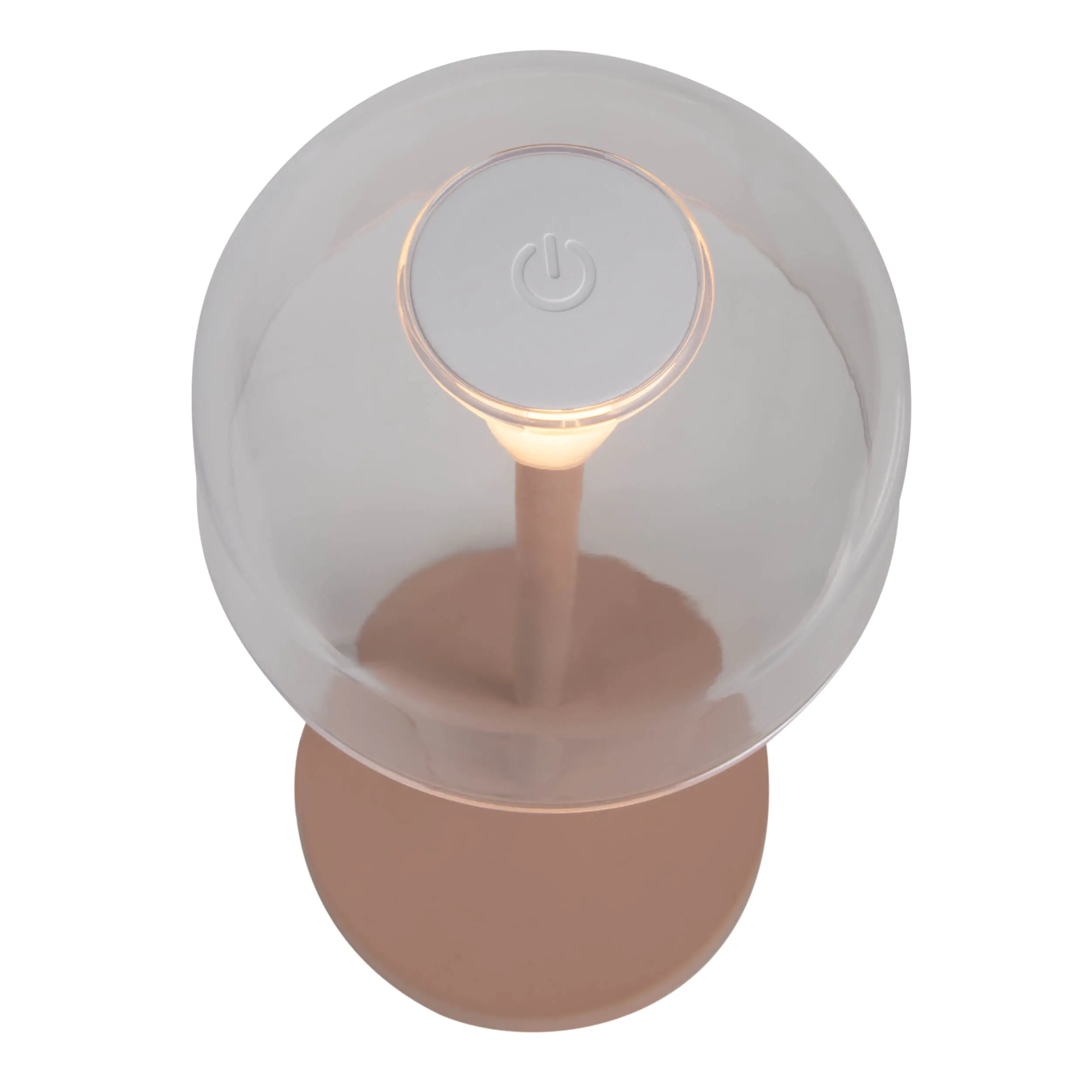 Light & More LED Akku-Tischleuchte Gomba beige dimmbar