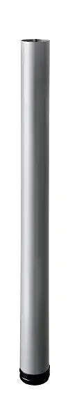 Hettich Möbelfuß 6,0 x 70 - 73 cm Aluminium-Optik - 1 Stück