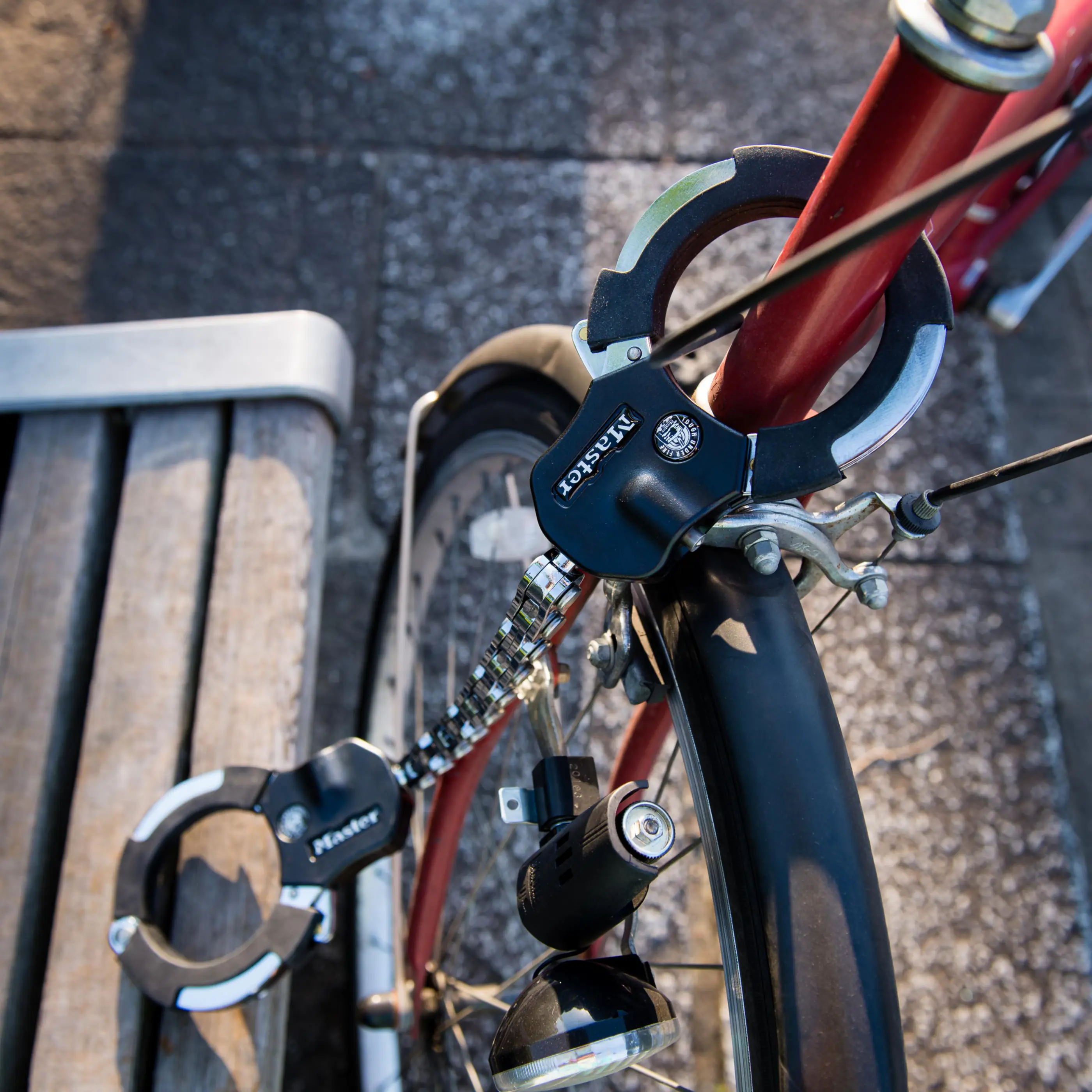 Fischer Fahrradschloss Handschellenschloss Street Cuff 55 cm x Ø 7,6 cm