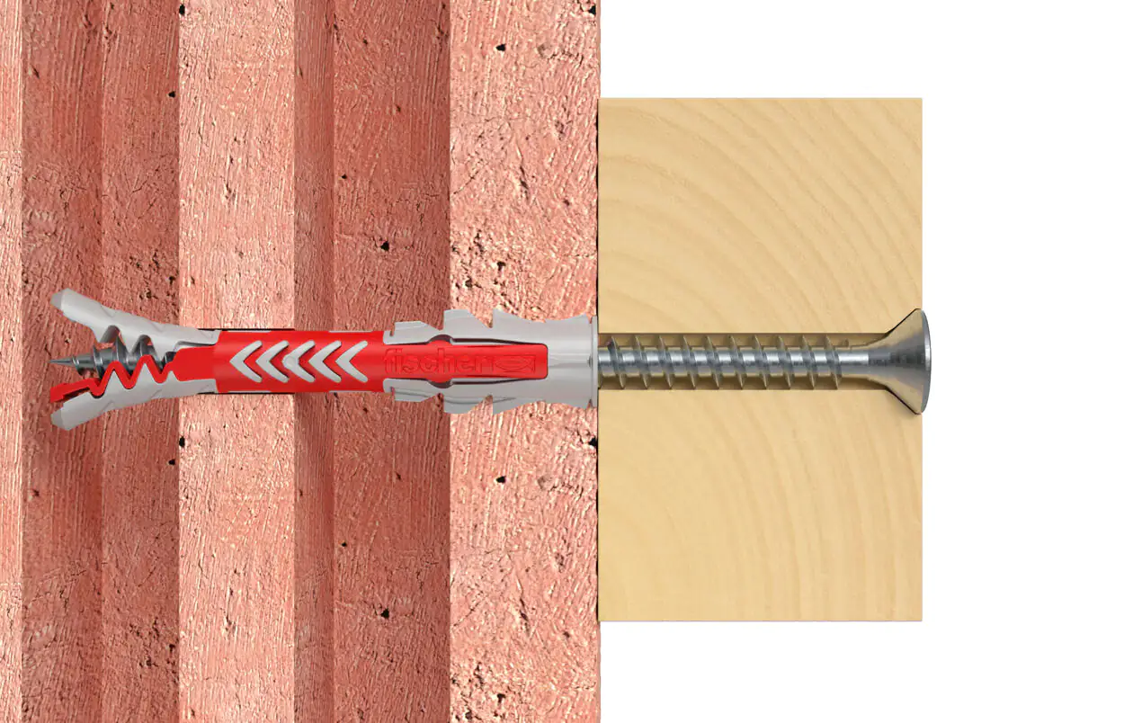 Fischer Dübel Duopower 8.0 x 65 mm mit Schrauben - 2 Stück