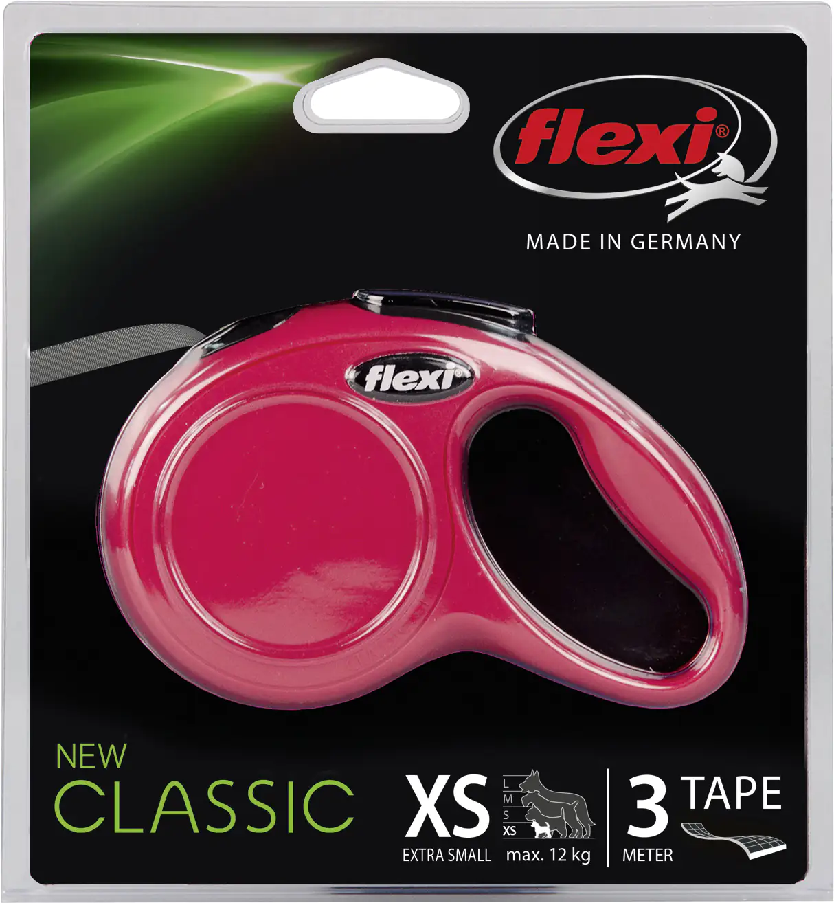 Flexi Hundeleine New Classic XS rot, Gurt