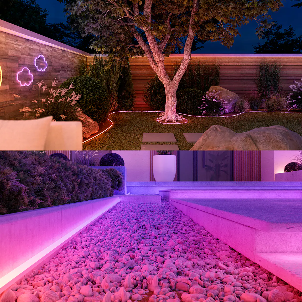 Philips Hue LED-Streifen Neon Gradient Outdoor 3 m 30 W RGBW weiß dimmbar