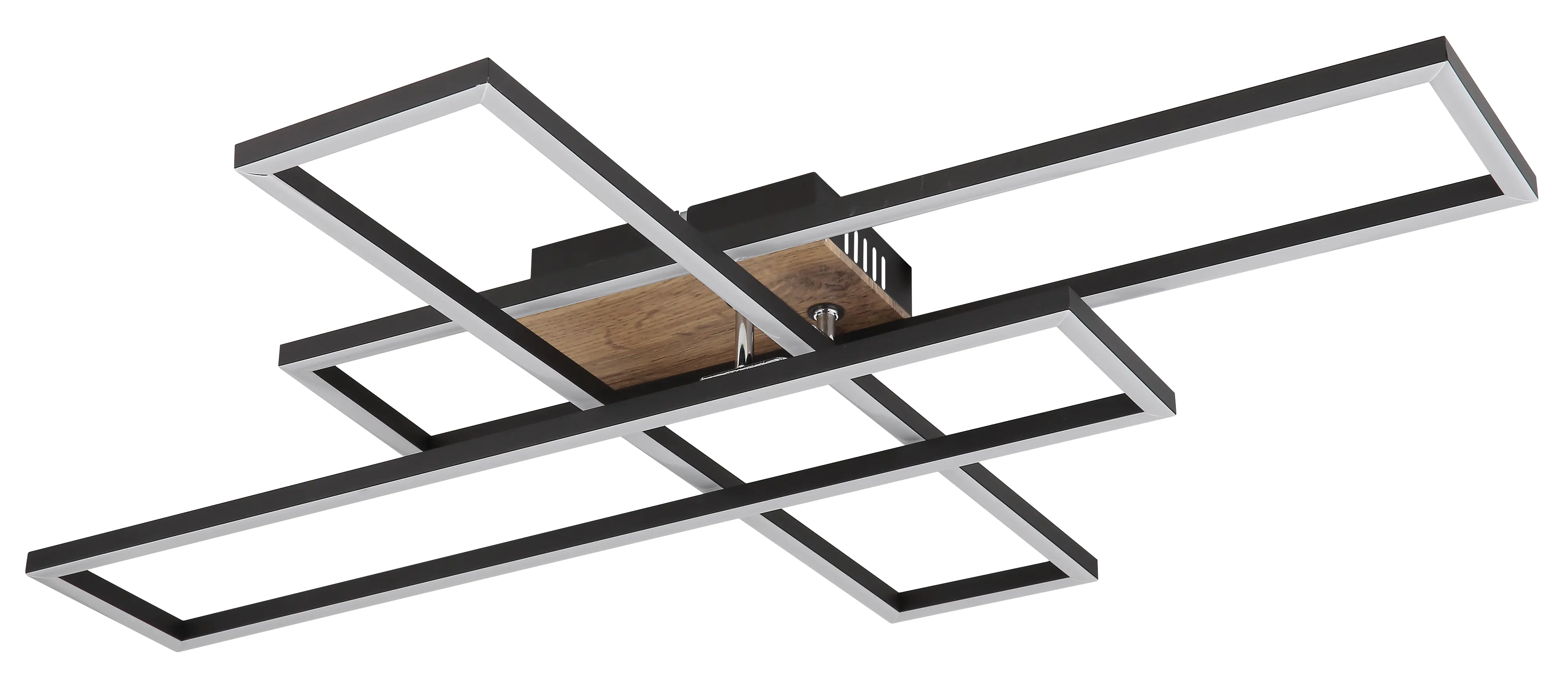 Globo LED Deckenleuchte Dakari schwarz 80 x 60 cm