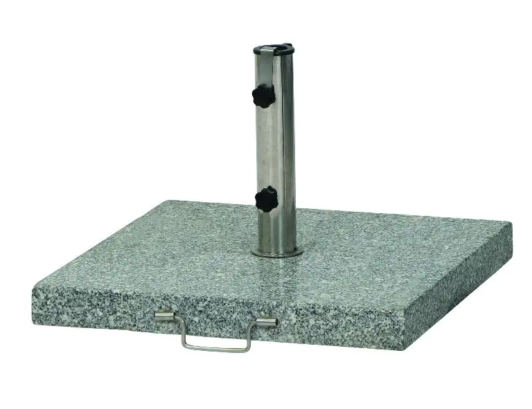 Siena Garden Granitständer eckig 45 kg, mit Griff und Rollen