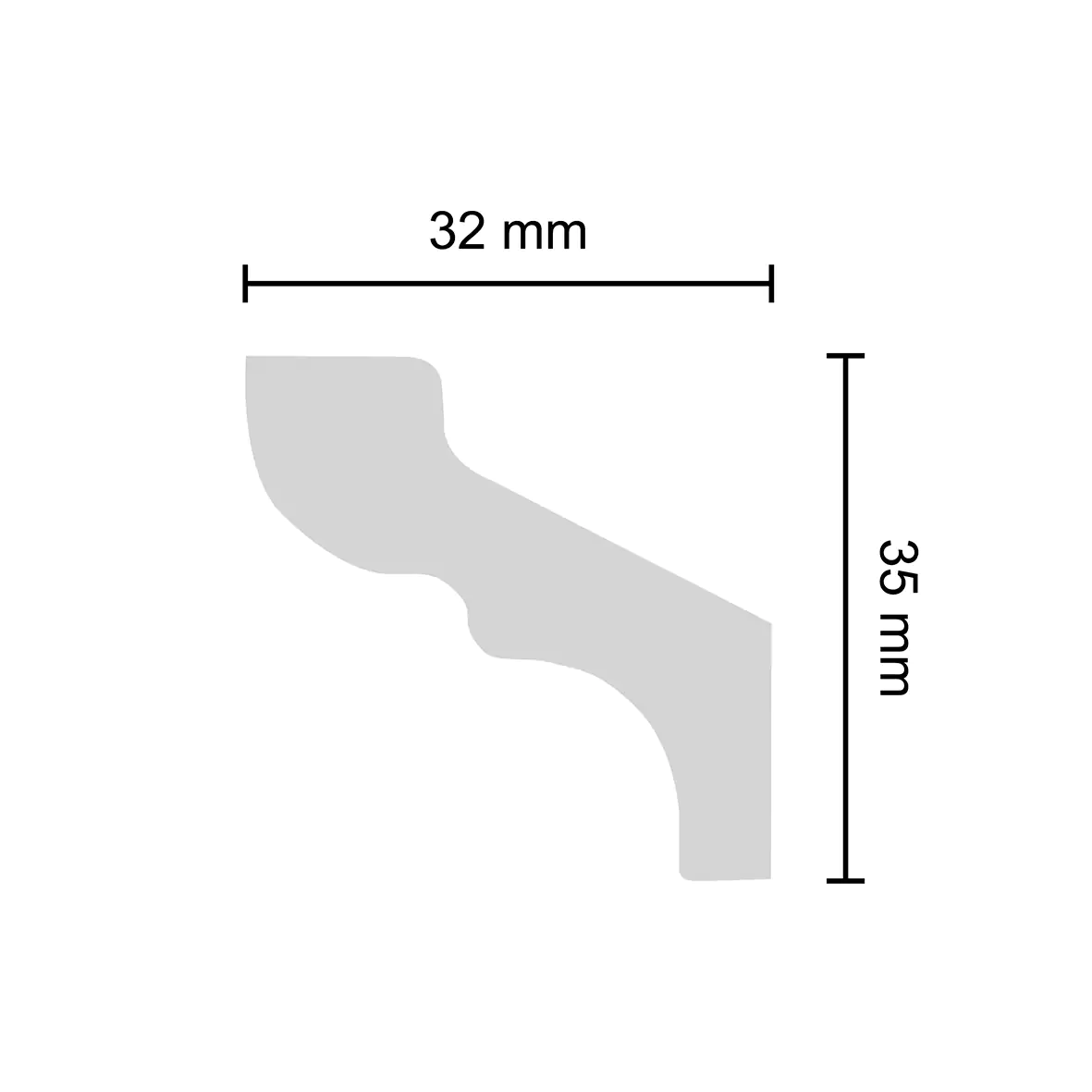 Decosa Zierprofil Romina, 2 x 1,5 m, selbstklebend